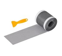 Generico Cinta adhesiva para reparación de mosquiteras, parche adhesivo fuerte recortable con rasqueta | Kit de reparación de parches mosquiteros, para terraza, balcón, red agujeros solución rápida