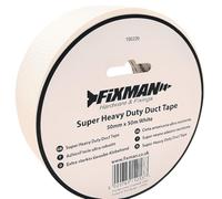 Genérico Cinta americana adhesiva blanca profesional, 50 mm x 50 m, ultra resistente recubierta de polietileno, flexible, robusta y resistente al agua, interiores y exteriores - 1 Rollo