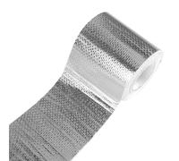 Genérico Cinta de aluminio de aluminio cinta de aluminio de aluminio resistente al calor, tubo de escape cinta de aluminio cinta adhesiva para tubo de escape resistente al calor - cinta adhesiva indu