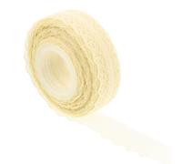 Genérico Cinta de Encaje Beige 30 Mm X 22 M para Envolver Regalos, Decoración de Bodas y Manualidades Diy, Ribete Hueco Suave y Ligera para Lazos y Adornos Elegantes