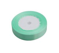 Generico Cinta de raso de 20 mm x 22 m, cinta adhesiva de satén, rollo verde claro, creativa y útil. Inteligencia práctica.