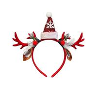 Generico Cintas De Pelo Festivas Para Mujeres - Sombrero De Papá Noel Con Cuernos De Para Disfraces Y Favores - Cintas De Pelo De | Para Mujeres Niñas Familia Eventos Vacaciones