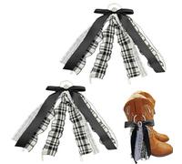 Genérico Cintas para Botas,Decoración de Zapatos a Cuadros con - Brillante para Botas Vaqueras de Navidad - para de Cumpleaños, Bodas, Bailes, Espectáculos Ecuestres, Juegos de Rol y Desfiles