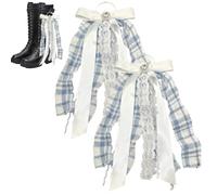 Genérico Cintas para Botas | Decoración de Zapatos a Cuadros con,para Botas Vaqueras Oesteñas | para de Cumpleaños, Bodas, Bailes, Espectáculos Ecuestres, Juegos de Rol y Desfiles
