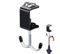Genérico Cintre pour de, sous la pince de - Support de en fer à double pour,Crochets de à dos, épaisseur réglable pour sous la Table, porte de placard de