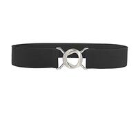 Genérico Cinturón de las mujeres cinto de cuero genuino Moda y Versátil complementos elastico reversible accessories Adecuado para Todas las Ocasiones Belt (Black, 68X1X4)