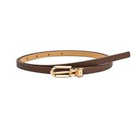 Genérico Cinturón de las señoras cinto de cuero genuino diseño floral hueco complementos elastico reversible accessories para Mujer Accesorios de Vestir Belt (Coffee, One Size)