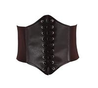 Genérico Cinturón de piel Mujer cinto de cuero genuino Borde Ancho de aleación complementos elastico reversible accessories Adecuado para Todas las Ocasiones Belt (Coffee, One Size)