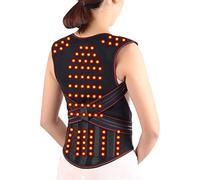 Genérico Cinturón Lumbar Magnético con Función De Autocalentamiento para Aliviar El Dolor De Espalda, Chaleco Corrector De Postura, 108 Imanes (Black M)