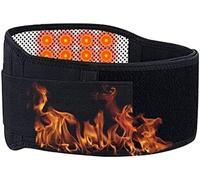 Genérico Cinturón Magnético Autocalentable para La Cintura, Alivia El Dolor Lumbar, Presión Ajustable, Terapia con Turmalina, 14 Imanes (Black The)