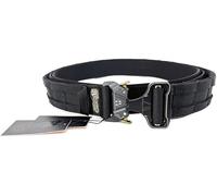 Genérico Cinturón o ceñidor táctico de Combate Modelo Double Belt en Color Negro de la Marca Conquer con molle y Hebilla QD