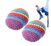 Genérico Circus Juggling Balls | 2-Pieces Professional Handmade Knitted Footbag | 6CM Beginners Children and Professionals with Easy Grip | For Beach Outdoor Park Travel Jugglers Circus Performers