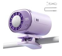 Genérico Clamp On Fan For Car - Quiet Adjustable 360 Degree Rotatable, USB Portable Fan With Clip | For Men Women Kids Commuting Camping Golf Beach Music Festival