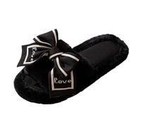 Genérico Claquettes Femme Zapatillas de Casa para Mujer con Diseño Elegante y Confort Superior en Interiores (Black, 36)