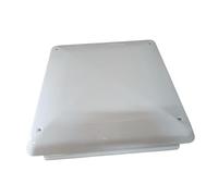 Genérico Claraboya para Caravana y Autocaravana, Marco Blanco, 40x40 cm, con Mosquitera, Tapa Opaca, Ventilación Permanente