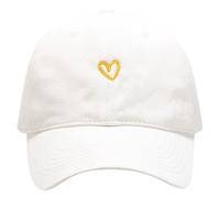 Genérico clásica con corazón Lavado para Hombre y Mujer de béisbol para Hombre y Mujer (White One Size)