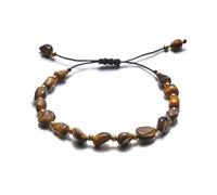 Genérico Clásico Pulsera Natural Preciosa Inoxidable Elástica Con Pulsera Perlas 4 Pulsera Anillos, talla única, Resina, No es una piedra preciosa