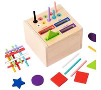 Generico Clasificación De Colores | Juguetes De Madera Clasificación De Colores | Actividades Para Estimular La Inteligencia - Para Niños Aula Casa Guardería Infantil