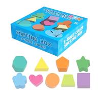 Genérico Clasificación de Colores para Niños Pequeños, de Madera con 9 Ranuras para Reconocimiento de Colores Y Formas | Juego De Despertar Educativo Interactivo para Niños Niñas