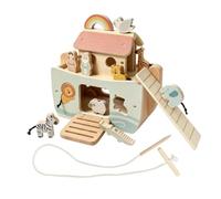 Genérico Clasificador de formas apilamiento de madera educativa y juguetona | clasificación animal y apilable para niños niñas casa jardín de guardería clase sala de juegos