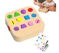 Genérico Clasificador de Formas | Juguete Educativo de Madera - Juegos de Emparejar Sensoriales de Colores,para Niñas, Niños, Bebés, Infantil, Cumpleaños, Navidad, Aprendizaje Preescolar
