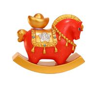 Genérico Classic Mascot Statue - Desktop Horse for Stylish Spaces | Resin Sculpture with Fine Texture, Lightweight Build for Cars, Home Study, Office Corner, Cafe Table, Living Room Shelf