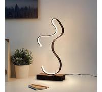 Genérico Classic Spiral LED Table Lamp,USB Powered 3-Color Dimming Spiral Night Light,Romantic Creative Acrylic Decorative Desk Light for Bedroom,Bedside,Living Room,Home,Office (Colour-H)