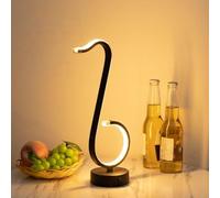 Genérico Classic Spiral LED Table Lamp,USB Powered 3-Color Dimming Spiral Night Light,Romantic Creative Acrylic Decorative Desk Light for Bedroom,Bedside,Living Room,Home,Office (Colour-F)