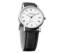 Genérico Classic Wristwatch for Men, Fashionable Leather Strap Casual