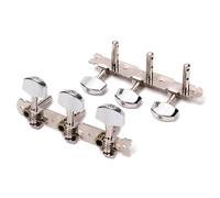 Genérico Clavijas de Afinación para Guitarra Clásica 3 3 de Metal Color Plata, Doble Agujero, Mejora el Sonido y Fija Cuerdas, Accesorio Adecuado para Guitarra Eléctrica