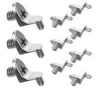 Genérico Clavijas Metálicas para Estantes de Madera Soportes de Estante de Aleación Reforzada 10 Piezas para Armarios y Gabinetes Soporte de 90 Grados para Organización y Máxima