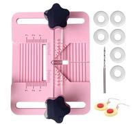 Genérico Clay Earring Making Kit, Precision Handmade Jewelry Drill Guide for Earrings, Beginner-Friendly Craft Tool Set for Artists Home Studio and School Projects 12x9x3.3cm