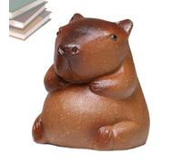 Genérico Clay Pet - Capybara Figurine Handmade Sculpture Cute Animal Ornament Set Decor, Purple Clay Pet, Capybara Figurine, Handmade Ornament | Home Set Decoration Art Gift Use