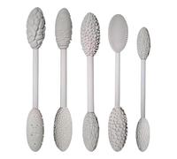 Genérico Clay Texture Roller - Durable Wood Material, Pottery Art Tool | Set of 5 Hand Grip Stamping Rollers with Imprints, Sculpting Supplies for Handmade Work and Creative Modeling
