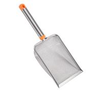 Genérico Cleaning Tool Sand Scoop, Ergonomic Deep Shovel with Comfortable Handle, Heavy-Duty Stainless Steel Pooper Scooper for Cats, Pet Waste Removal, and Litter Box Maintenance