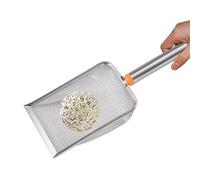 Genérico Cleaning Tool Sand Scoop, Ergonomic Handle Deep Shovel, Stainless Steel Heavy Duty Pooper Scooper for Cats, Waste Receptacles, Pet Toilet Supplies 11.22x3.94x1.97 Inches
