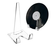 Genérico Clear Aesthetic Plate Stand for Display, Durable Painting and Photo Frame Rack for Countertop, Desk, Shelf, or Tabletop Use, Signs, Picture Cards, Dishes, & Home Décor Showcases