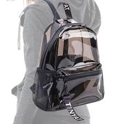 Genérico Clear Backpack Book Bag - See Through Backs Backpack - Heavy Duty Adjustable Girls Transparent Bookbags for College