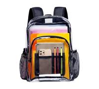 Genérico Clear Backpack For School - Folding Toiletries Organizer | Foldable Camping Backpack, For Events Concert School Travel Kids Hiking Boys Girls Festival Beach Work Game Lunch Adults