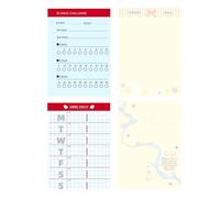 Genérico Clear Binder - 6 Hole M5 Cute Transparent Notebook Binder, School Note Organizer for Journal Planner Inserts | Portable Study and Work Document Storage for Daily Weekly Monthly Planning