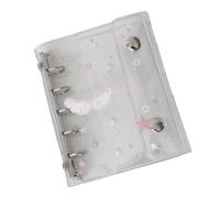 Genérico Clear Binder - 6 Hole M5 Cute Transparent Notebook Binder, School Note Organizer for Journal Planner Inserts | Portable Study and Work Document Storage for Daily Weekly Monthly Planning