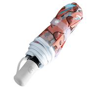 Genérico Clear Bubble Umbrella - Kids Rain Tool | 97x57cm Expanded 28cm Folding Size PVC Metal Material with Waterproof Function, Automatic 3 Folding Lightweight Umbrella with Dome Design