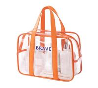 Genérico Clear Duffle Bag Large, Transparente Beach Tote, PVC See-Through Organizer, Reinforced Zipper Closure, Multi-Purpose Laundry & Sports Bag, Events & Travel, 11.81X5.51X9.25in, Atributo único