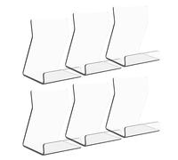 Genérico Clear Easel Stand, Acrylic Display Holder, Book Plate Stands, Picture Frame Rest, Transparent Support Set for School, Library, Shelf, Study Desk, Reception, Living Room, 20.5/9.4/12.6 Inches