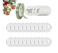 Genérico Clear Fillable Ornaments | 2.76Inch Bubble Decorations Shatterproof,20 Pieces Fillable Ornaments,for Halloween Decorating Party Birthday Holiday Wedding Packaging