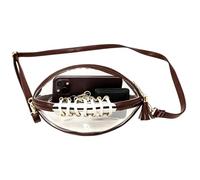 Genérico Clear Football Purse, Waterproof Shoulder Bag For Women | PU and PVC Tote Bag for School, Sports, Stadium Events, Concerts and Festivals, Compact Carry Bag for Daily Essentials and We