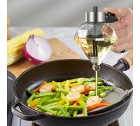 Genérico Clear Glass Syrup Dispenser | Clear Transparent No Drip Syrup Dispensers | 200ml Easy To Use Olive Oil Dispensers Jar, Convenient To Hold User-Friendly Honey Dispenser For Chocolate Spread