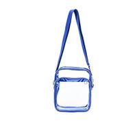 Genérico Clear Handbag - PVC 8.58 Inches, Shoulder Transparent Pouch, Concert Purse | Adjustable Strap Tote Bag, Security Check Friendly Carrier For Travel Beach Festival School Gym Sports