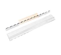 Genérico Clear Mahjong Rack Set, Transparent Tile Holder with Pushers, 48cm Game Organizer Board, Acrylic Majiang Display Stand, Smooth Slide Push Bar Design, Table Game Accessory for Home Party Play