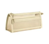 Genérico Clear Pencil Pouch | Large Capacity Zipper Portable Clear Mesh